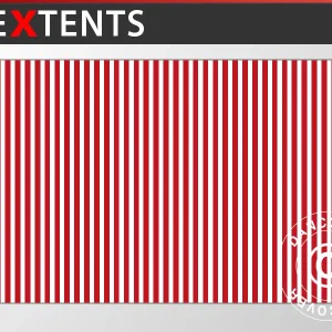 Standard-Seitenwand für FleXtents, 3m, Gestreift
