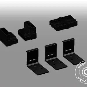 Wandhalterung für Pavillon San Pablo Alu+, 3x5,8m und 4x5,8m, Schwarz, 3 Stk.