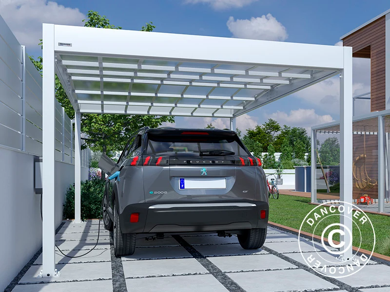 Carport Libeccio, 3,26x5,09x2,34m, Weiß - Image 4