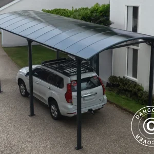 Carport XL Boston, 3,59x7,62x3,6m, Grau