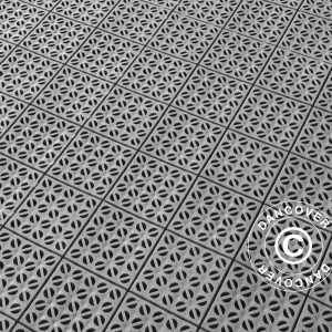 Kunststoffboden Basic, Multiplate Grau, 9,84 m²