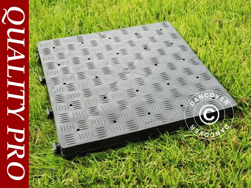 Kunstoffboden PRO 1 m², Anthrazit (4 St.)