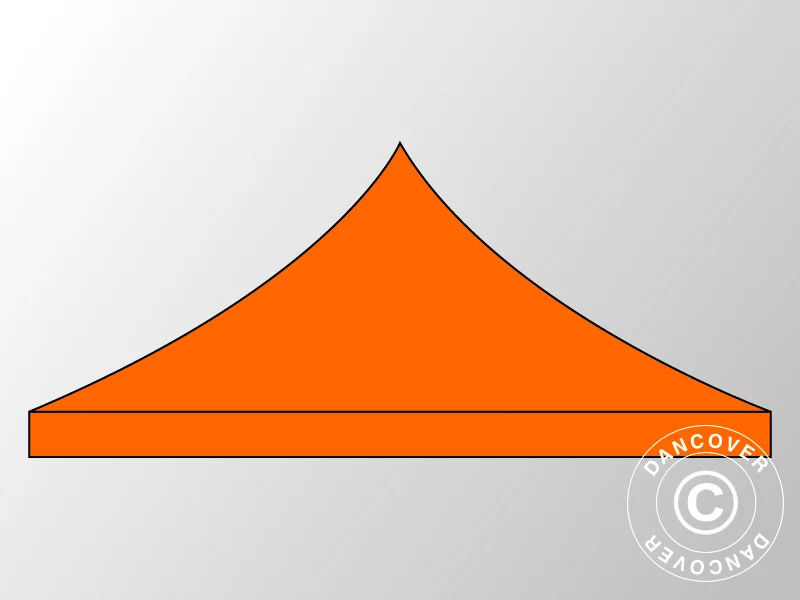 Dachplane für Faltzelt FleXtents 3x3m, Orange - Image 2