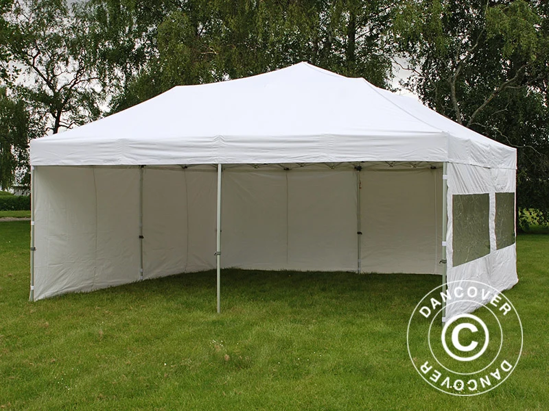 Faltzelt FleXtents PRO 6x6m Weiß, mit 8 Seitenwänden - Image 7