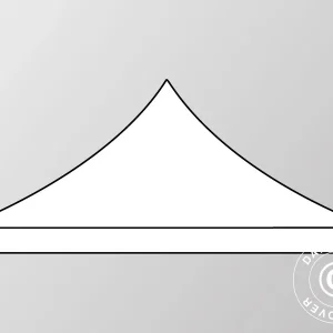 Dachplane für Faltzelt FleXtents 6x6m, Weiß