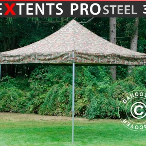 Faltzelt FleXtents PRO Steel 3x3m Camouflage