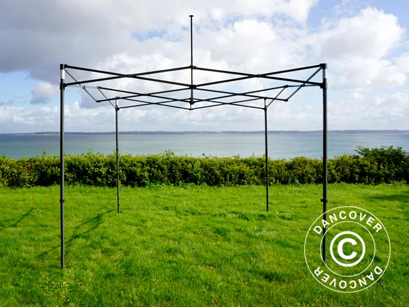 Faltzelt FleXtents PRO Steel "Wave" 3x3m Weiß, mit 4 Gardinen - Image 9