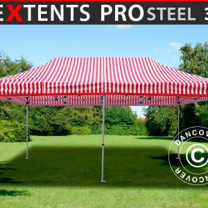 Faltzelt FleXtents PRO Steel 3x6m Gestreift
