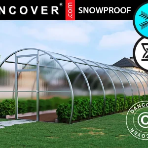 Gewächshaus aus Polycarbonat, Strong NOVA 36m², 3x12m, Silber