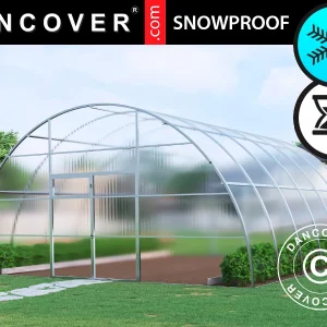 Gewächshaus aus Polycarbonat, Strong NOVA 36m², 6x6m, Silber
