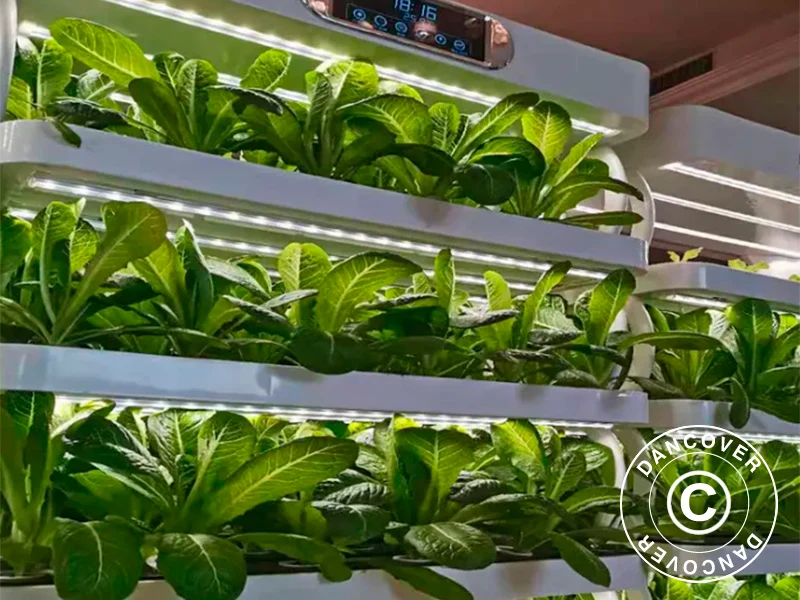 Hydrokultur-Pflanzschrank mit LED, 0,77x0,4x1,7m, Weiß - Image 8