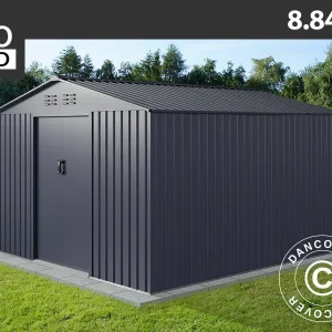 Geräteschuppen 2,77x3,19x1,92m, 8,84m², ProShed®, Anthrazit