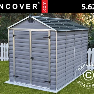 Gartenschuppen aus Polycarbonat SkyLight, Palram/Canopia, 1,85x3,04x2,17m, 5,62m², Grau