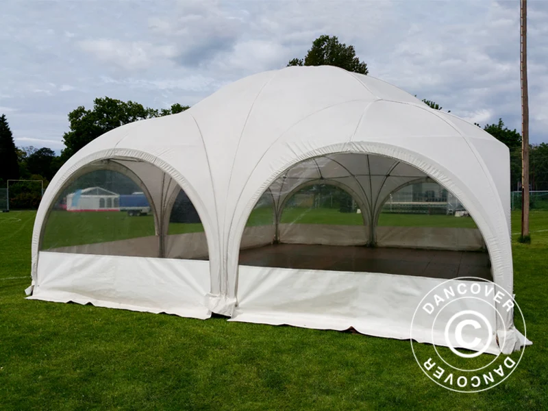 Kuppelzelt Multipavillon 6x6m, Weiß - Image 3