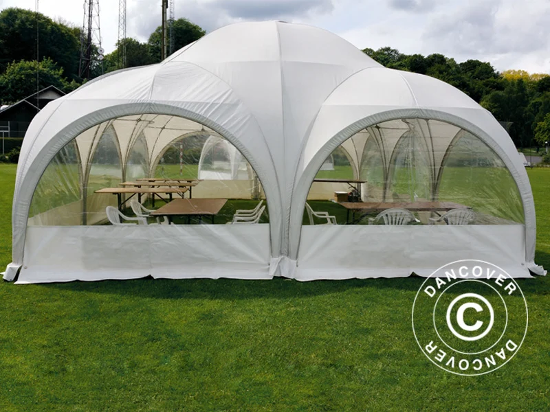Kuppelzelt Multipavillon 6x6m, Weiß - Image 4