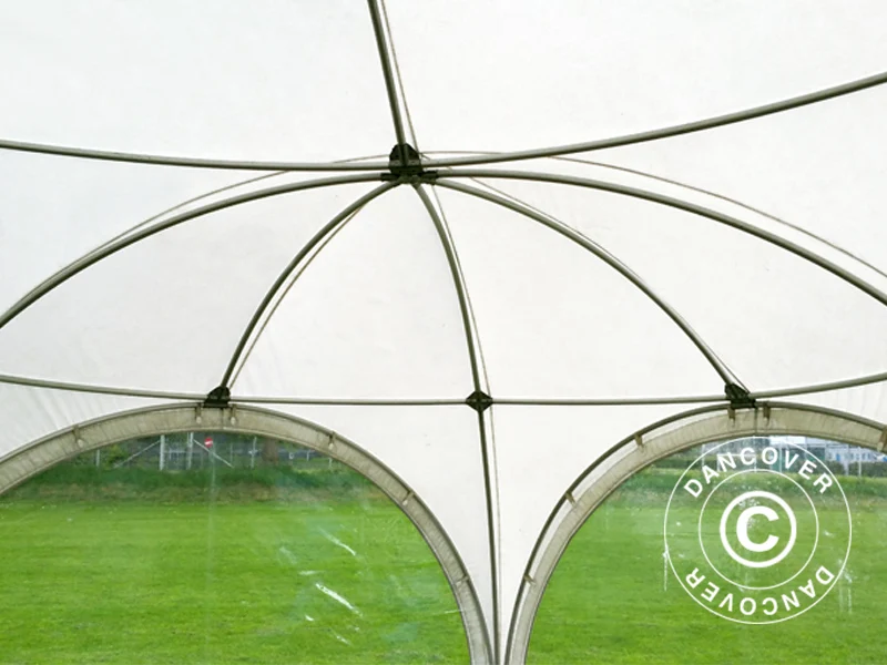 Kuppelzelt Multipavillon 6x6m, Weiß - Image 9