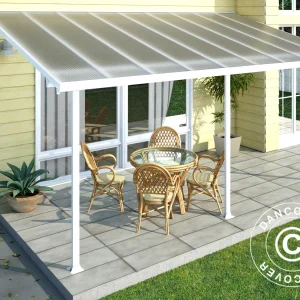 Terrassenüberdachung Feria, Palram/Canopia, 3x5,46m, Weiß