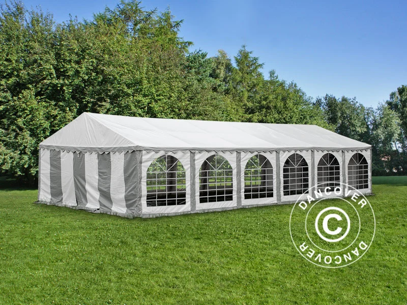 Partyzelt, Exclusive CombiTents® 900 6x12m, 4-in-1, Grau/Weiß - Image 3