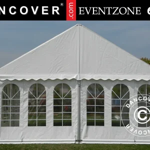 Professionelles Partyzelt EventZone 6x12m PVC, Weiß