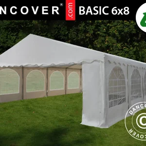 Partyzelt Basic 6x8m PVC 700, Weiß