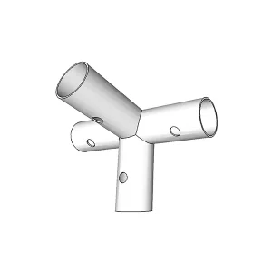 4-Wege-Verbindungsstück, Ø42+Ø54mm, 120°