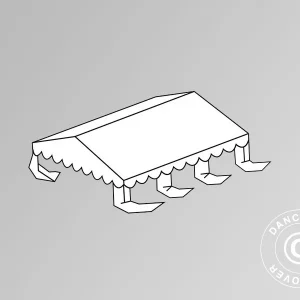 Dachplane für das Partyzelt SEMI PRO Plus 3x6m PVC, Weiß