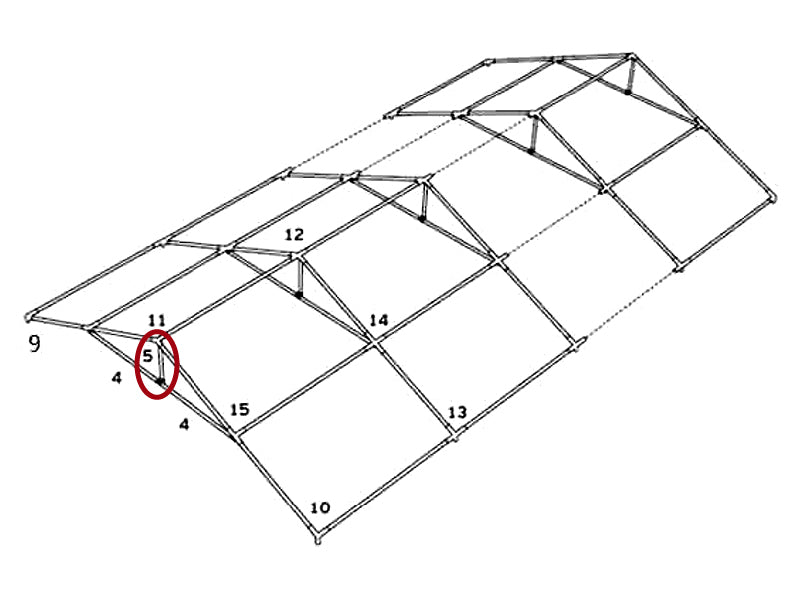 Giebelrohr vertikal, Ø25mm, 550mm - Image 4