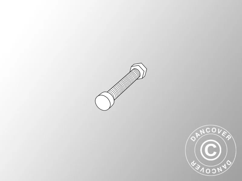 M8x50 Bolzen mit Mutter, 20 Stk - Image 2