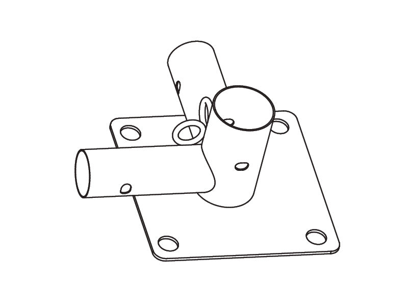 3-Wege-Verbinder mit r. Fuß