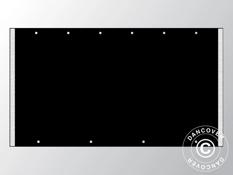 Giebelwand UNICO 3m (3x3m), Schwarz