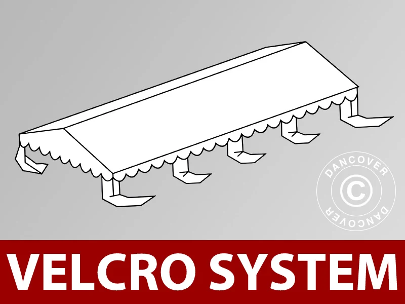 Dachplane für Partyzelt UNICO, PVC/Polyester, 4x8m, weiß