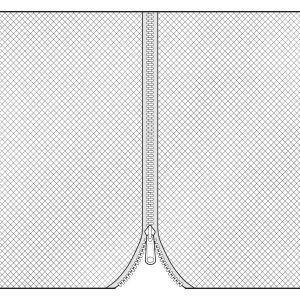 Netzvorhang für Pavillon JUNO 3x4m, 4 St., Grau