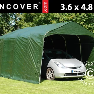 Zeltgarage PRO 3,6x4,8x2,68m, PVC, Grün