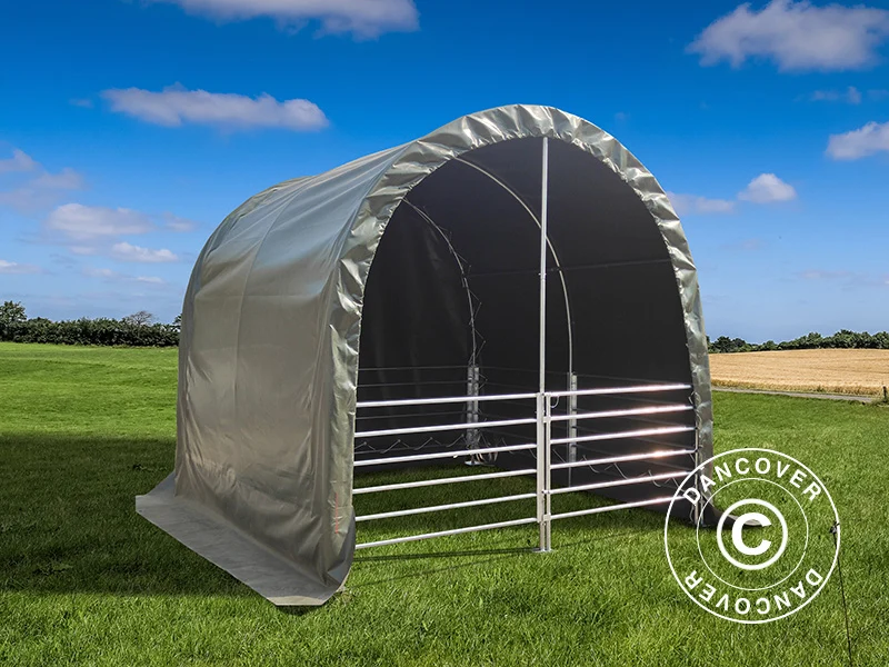 Weidezelt 3x3x2,8m, PVC, Grün - Image 7