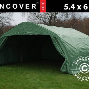 Doppel Zeltgarage 5,4x6x2,9m PVC, Grün