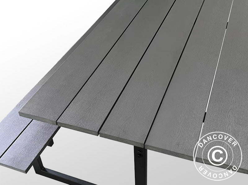 Picknicktisch, nonwood, 1,75x1,5m, Schwarz/Anthrazit - Image 6