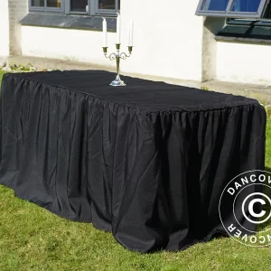 Tischdecke 183x76x74cm, Schwarz
