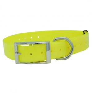 Coleira de Poliuretano 50mm – Amarelo